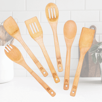Set of wooden spoons